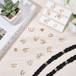 6 шт. 6 стиля аксессуаров для волос из сплава со стразами&nbsp;EJEW-WH20005-003G