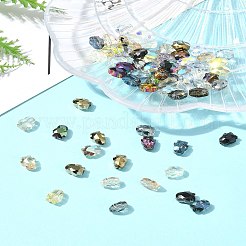 70шт 14 цвета гальванические стеклянные бусины&nbsp;EGLA-FS0001-47