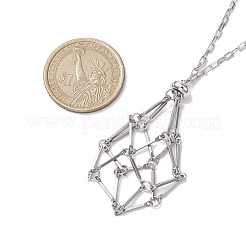 Не тускнеющий мешочек из нержавеющей стали для изготовления ожерелий&nbsp;NJEW-JN04826-02