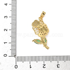 Латунные микро проложить кубического циркония подвески&nbsp;KK-P334-22G