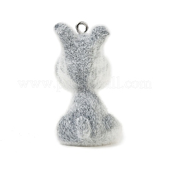 Флокированные подвески из непрозрачной смолы&nbsp;LS-RESI-I353-02P-03