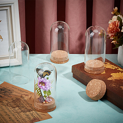 4 шт. купольная крышка из боросиликатного стекла&nbsp;DJEW-BC0001-32