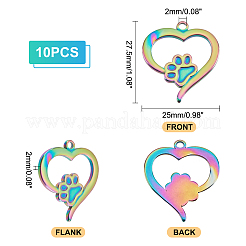 10 шт. оправа для подвески-кабошона из нержавеющей стали 304 для эмали&nbsp;STAS-UN0032-62