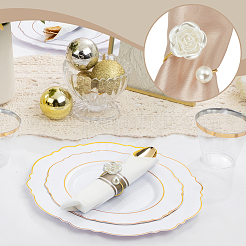 12 шт. железные кольца для салфеток&nbsp;AJEW-OC0014-39G