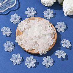 Матовое цветок четкие прозрачные акриловые бусины&nbsp;X-PAF154Y-11