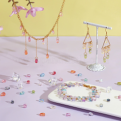 150шт 15 цвета стеклянные подвески&nbsp;GLAA-PH0003-65