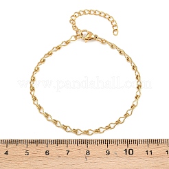 Женские браслеты-цепочки из нержавеющей стали 201&nbsp;LS-BJEW-G767-01B-G