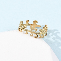 Кольца-манжеты из нержавеющей стали 304 для женщин&nbsp;RJEW-K309-21G