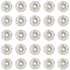 120 шт. Латунные бусины со стразами&nbsp;RB-PA0001-03S-02