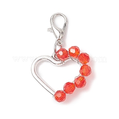 Подвесные украшения из сплава и стекла&nbsp;HJEW-JM04591