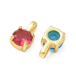 Латунь стекло кулоны&nbsp;KK-L264-13G