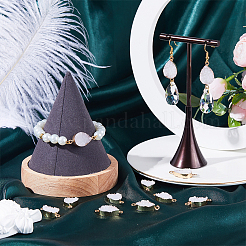 12 шт. подвески-коннекторы из друзового кварцевого кристалла&nbsp;FIND-SC0005-34