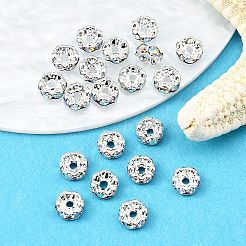 Латунные бусины разделители для поставки стразов&nbsp;X-RB-A014-L6mm-28S-NF