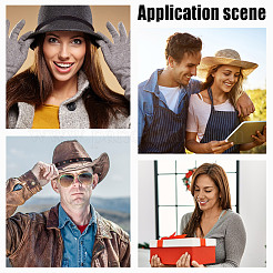 6 шт. 6 стиля кожаная повязка на шляпу&nbsp;AJEW-NB0006-83