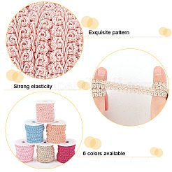 30м 6-х цветная полиэстеровая кружевная отделка в виде сороконожки&nbsp;OCOR-PH0002-24