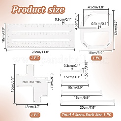 Пользовательские линейки акриловых шаблонов&nbsp;DIY-PH0023-94
