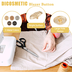 40 шт. 5 стиля пуговицы из сплава с тремя отверстиями на ножке FIND-DC0005-77A