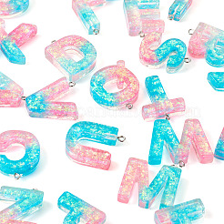 26шт 26 стиля прозрачные подвески из эпоксидной смолы&nbsp;CRES-TA0001-13