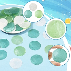 60 шт. 3 цвета натуральный Capiz ракушка соединительные подвески&nbsp;SHEL-SP0001-06