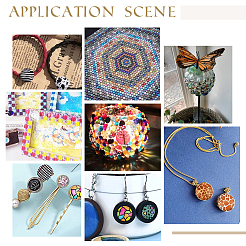 100шт стеклянные кабошоны&nbsp;GGLA-PH0001-18