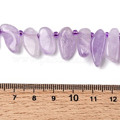 Нити бусин из натурального лавандового аметиста&nbsp;G-L649-D01-01