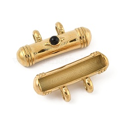 Подвески из натурального черного оникса (окрашенные и нагретые)&nbsp;STAS-P380-67G-02