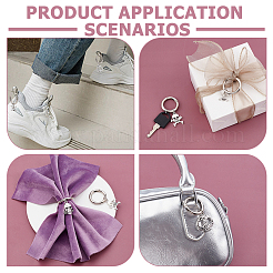 14 шт. 7 стиля подвески для обуви в виде черепа из сплава в тибетском стиле&nbsp;HJEW-GA00066