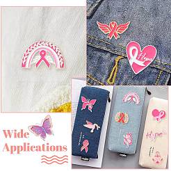 12 шт. 12 стиля эмалевых значков с информационными лентами&nbsp;JEWB-CJ0001-51