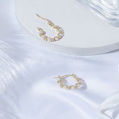 1 пара серег-колец из цинкового сплава&nbsp;EJEW-LP0003-66P