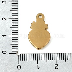 Подвески из нержавеющей стали 304 с эмалью&nbsp;STAS-B128-38G