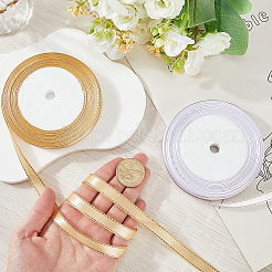 2 рулон двухцветной полиэстеровой ленты с золотой окантовкой&nbsp;OCOR-CY0003-11