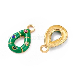 Подвески из нержавеющей стали 304 со стразами&nbsp;STAS-I670-09