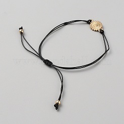 Набор браслетов из сплава подсолнечника&nbsp;BJEW-WH0012-28G-01