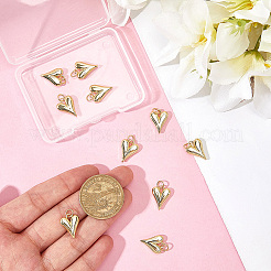 10 шт. латунные подвески в форме сердца&nbsp;KK-BBC0021-64