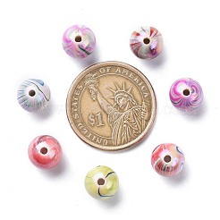 AB Цвет волна печатные акриловые бусины&nbsp;MACR-Q151A-M