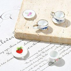 8шт 4 стиля фарфоровые бусины ручной работы&nbsp;PORC-CJ0001-20