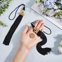 Полиэстеровая выпускная кисточка подвеска украшения&nbsp;AJEW-WH20020-078D