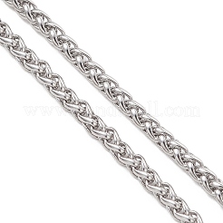 Изготовление браслета из нержавеющей стали 304 с цепочкой из пшеницы&nbsp;AJEW-JB01473