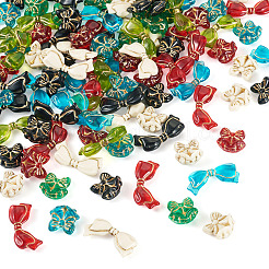 100шт 10 стиля прозрачные акриловые бусины&nbsp;MACR-TA0002-21