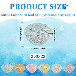 Кабошон из смолы в форме ракушки&nbsp;MRMJ-WH20004-11