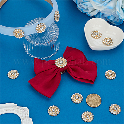 12 шт. украшения для шитья из сплава со стразами&nbsp;FIND-FG0005-25G