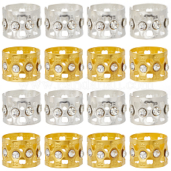 50 шт. 2 цвета железные дреды бусины украшение для волос&nbsp;OHAR-SC0001-19