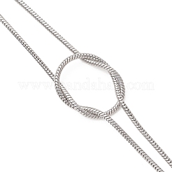 Браслеты-змейки из нержавеющей стали 304 для женщин&nbsp;BJEW-JB13359