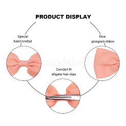 Grosgrain бант заколки крокодил&nbsp;PHAR-NB0001-02