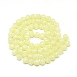 Выпечки окрашенные нити шарик хруст стекла&nbsp;DGLA-Q023-8mm-YS3