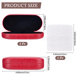 1 шт. футляры для очков из искусственной кожи&nbsp;ABAG-CN0001-56C