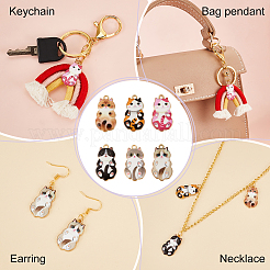 36шт 6 цвета сплава эмалевые подвески&nbsp;FIND-OC0002-94