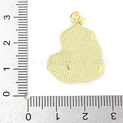 Латунь эмаль подвески&nbsp;KK-Z101-09G-C01