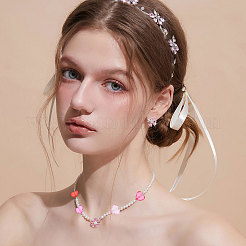 80шт 4 цвета прозрачные акриловые бусины&nbsp;TACR-CA0001-33