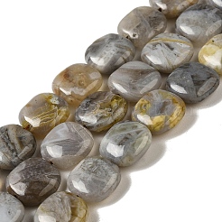 Природные бамбуковых листьев агат бисер нитей&nbsp;G-NH0014-A01-01